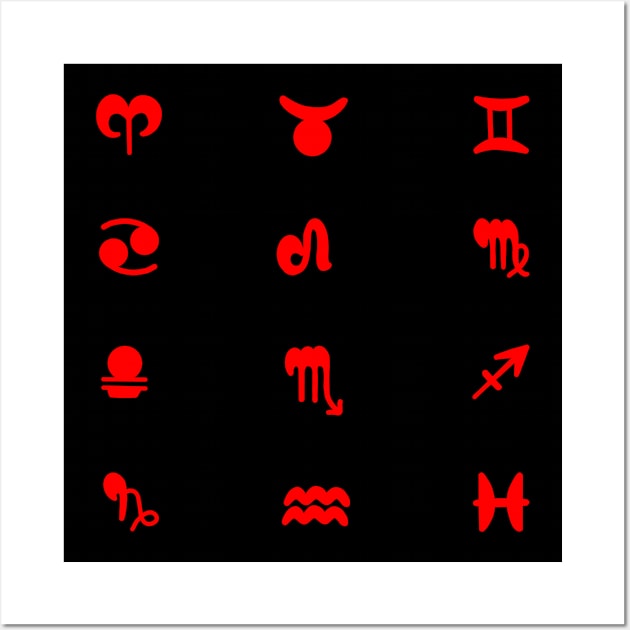 Horoscope Zodiac Signs Wall Art by DiegoCarvalho